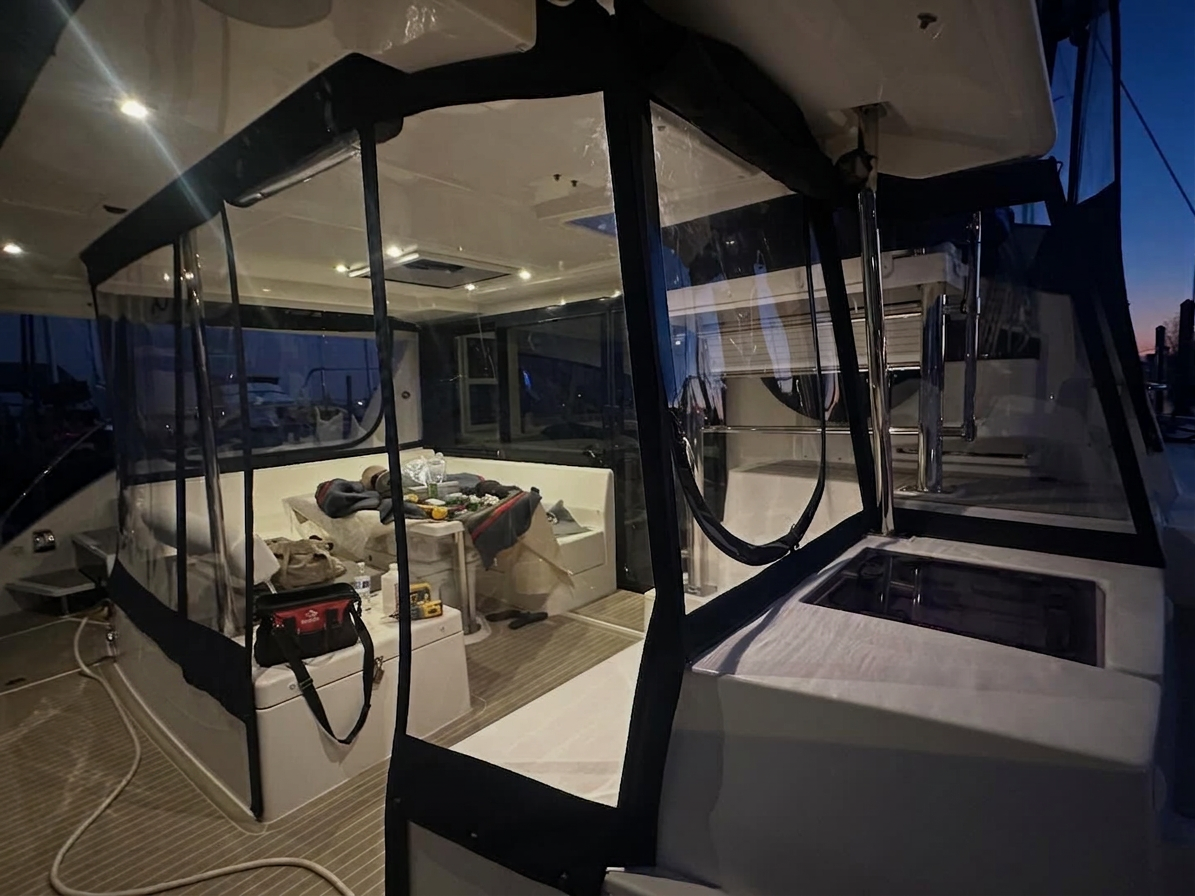 Catamaran Cockpit — Full Cockpit Enclosure by The Ship's Tailor
