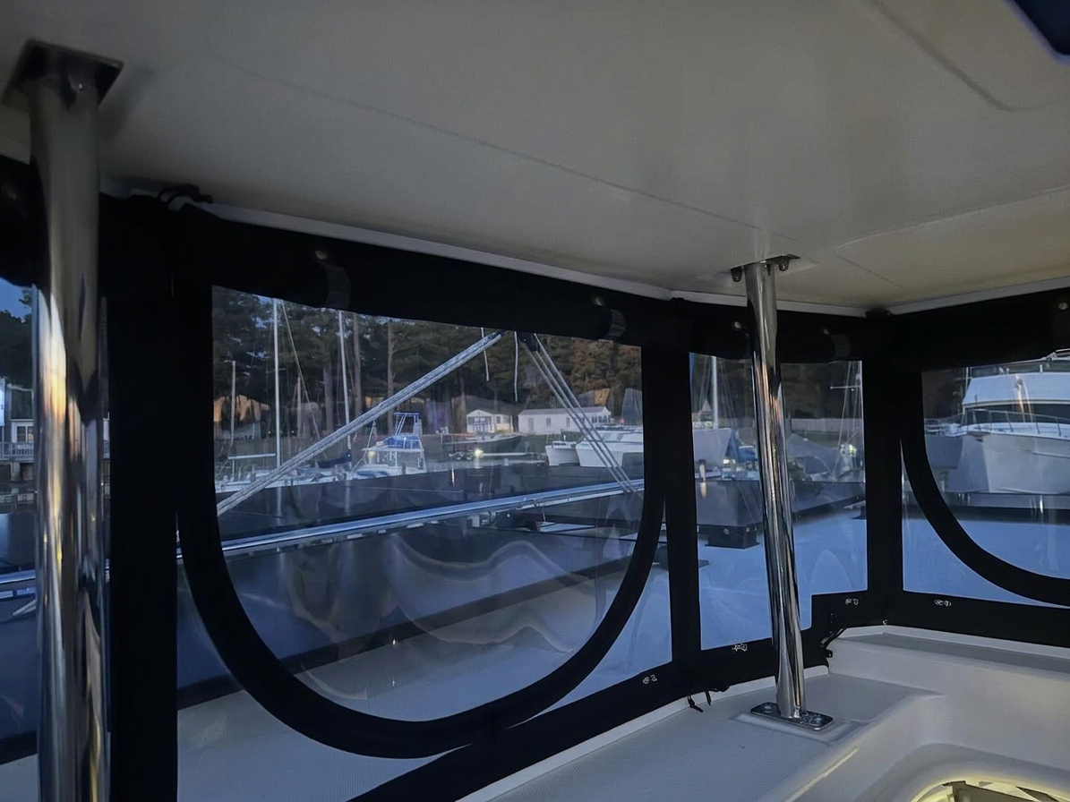 Catamaran Salon — Enclosure Interior by The Ship's Tailor